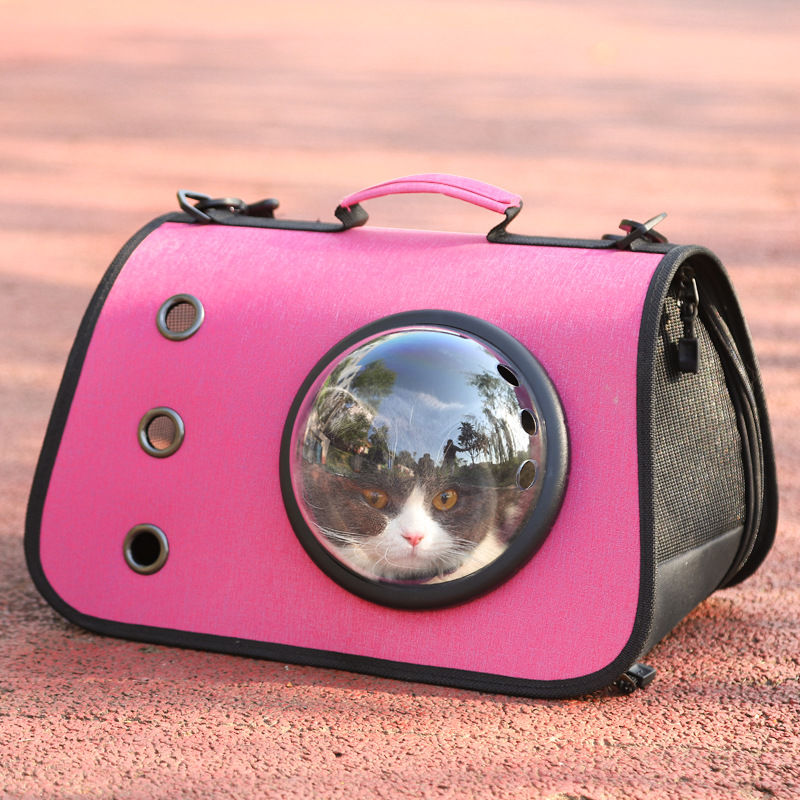 Thumbnail: Foldable Cat Backpack with Breathable Mesh Design