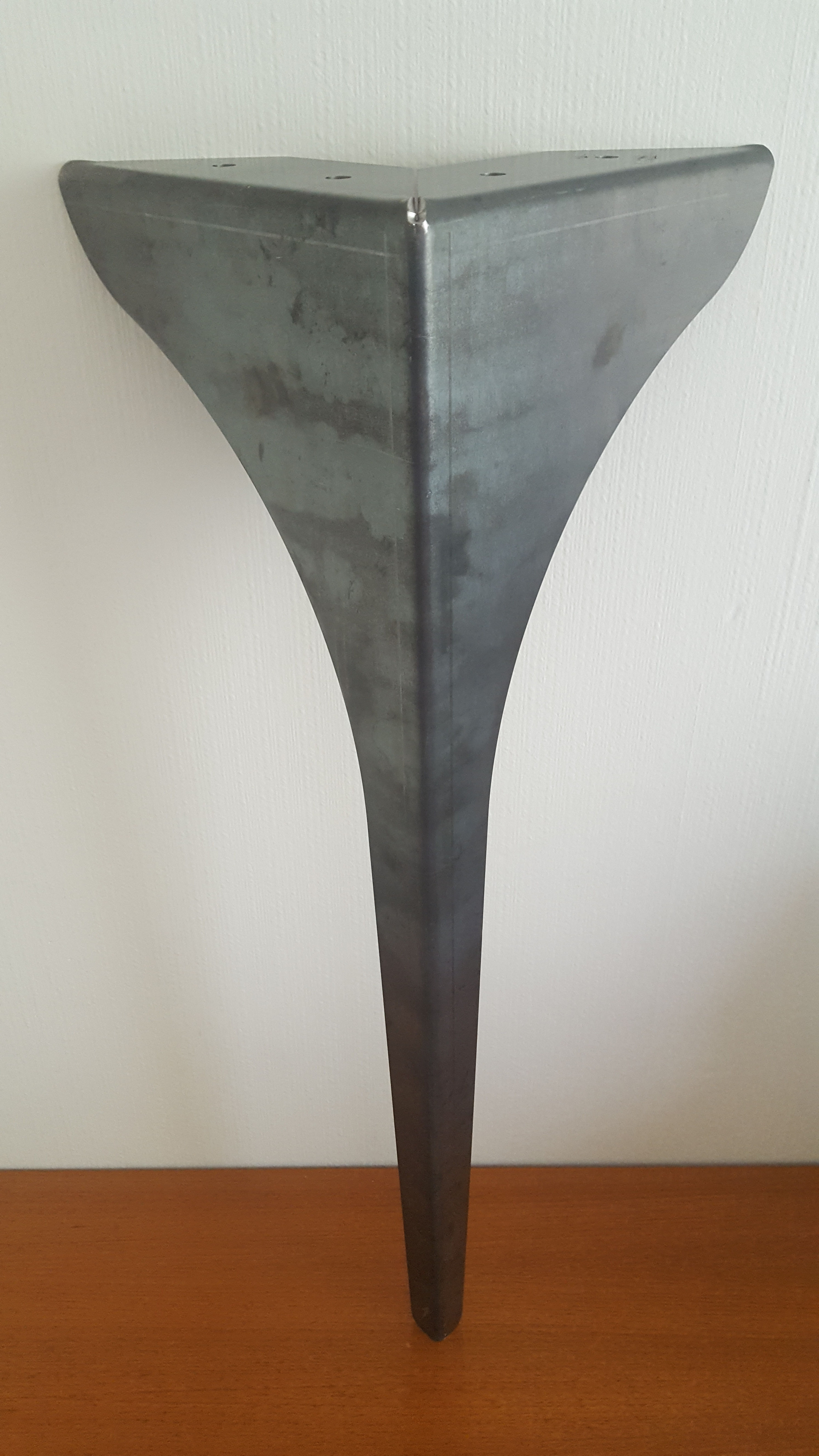 Table Leg "Solid" Rustic Carbon Steel