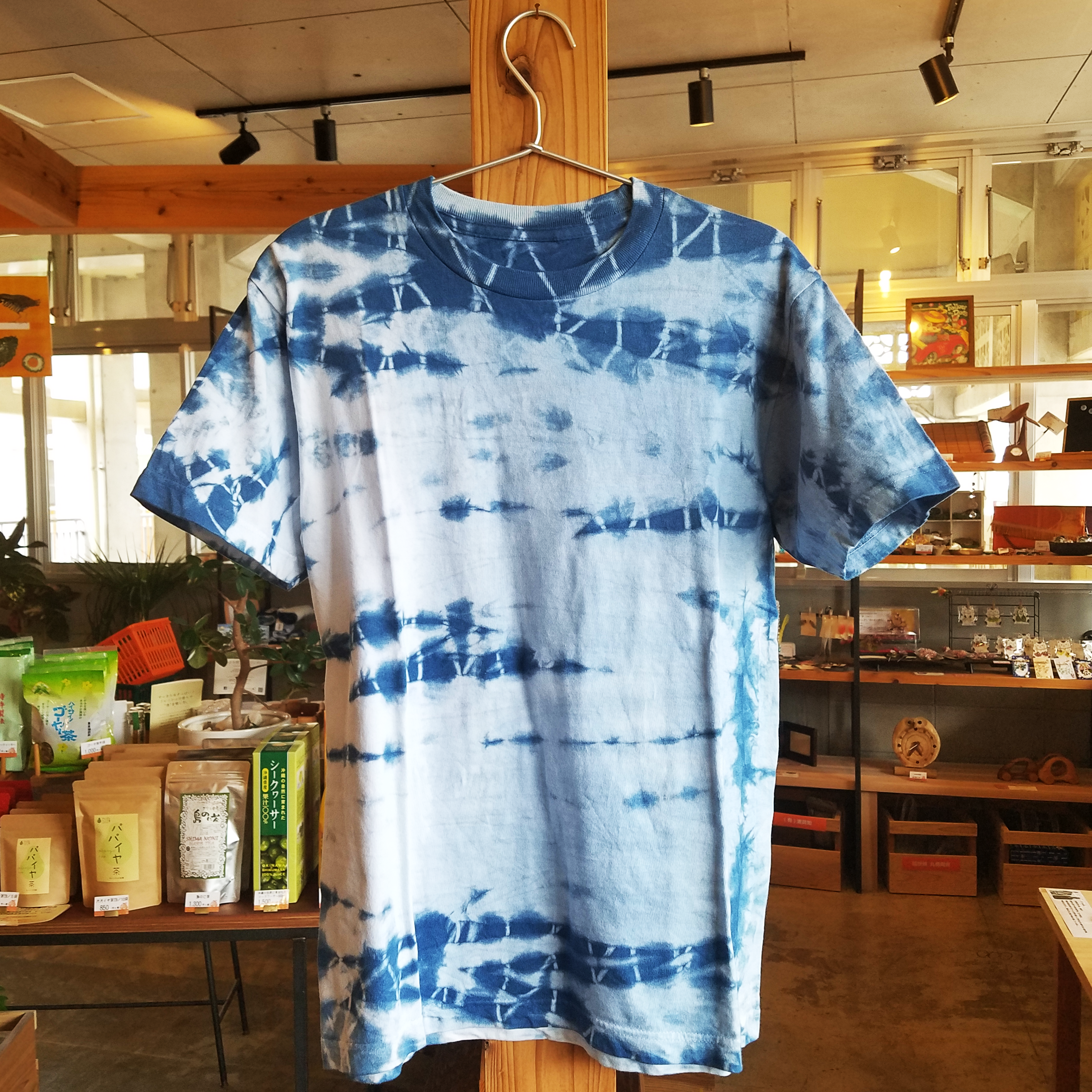 琉球藍染ちょくTシャツ　フリーサイズ
