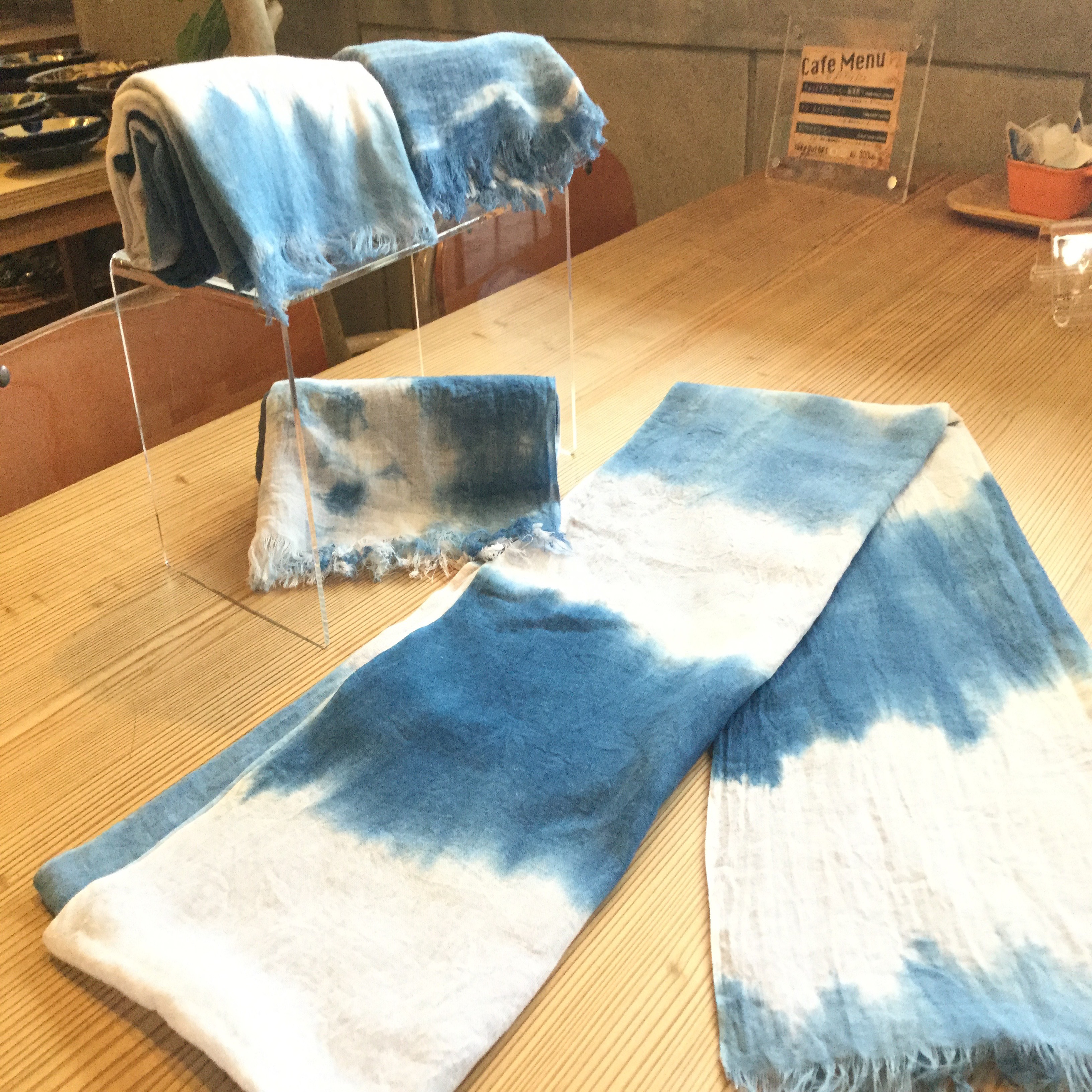 琉球藍染ストール33巾