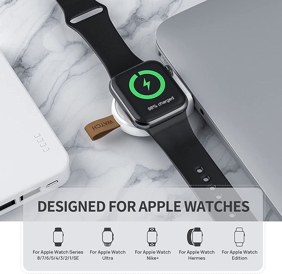 Thumbnail: USB Wireless Charger for Apple Watch Ultra 2 Series 10 9 8 7 6 5 4 3 2 SE  iWatc
