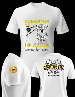 Camiseta RBMC 10 anos branca