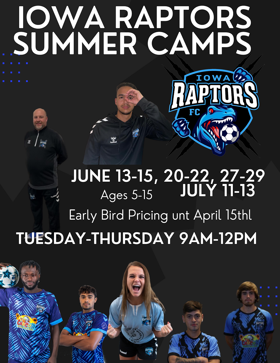 Iowa Raptors Summer Camps