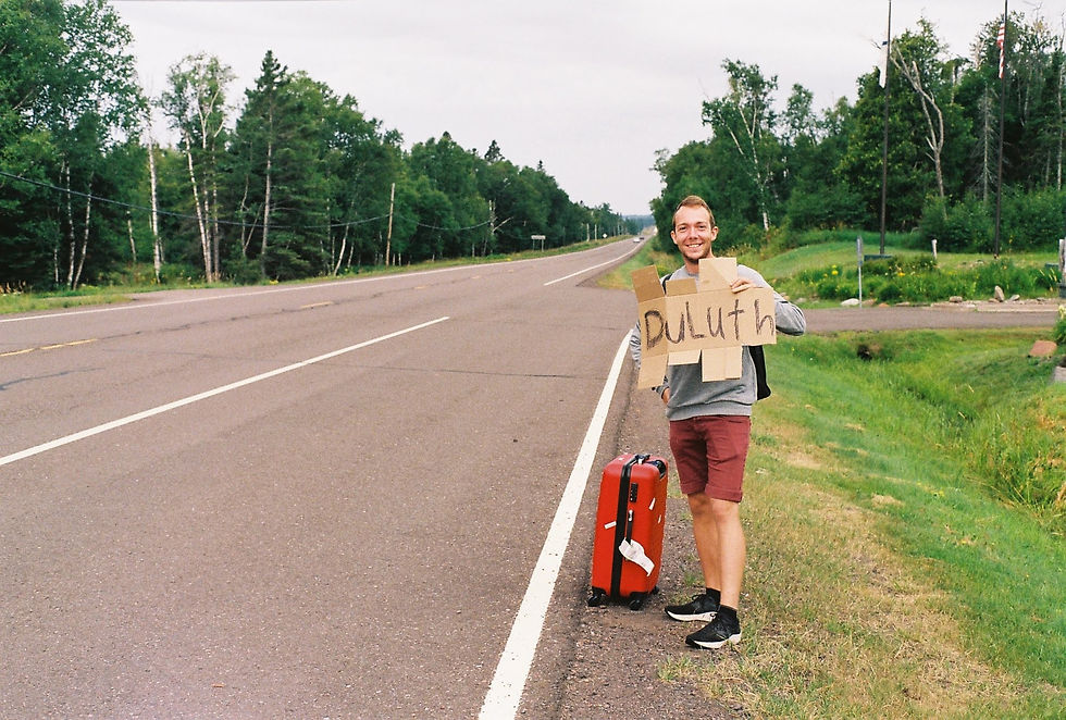 A Dane Hitchhiking in MN
