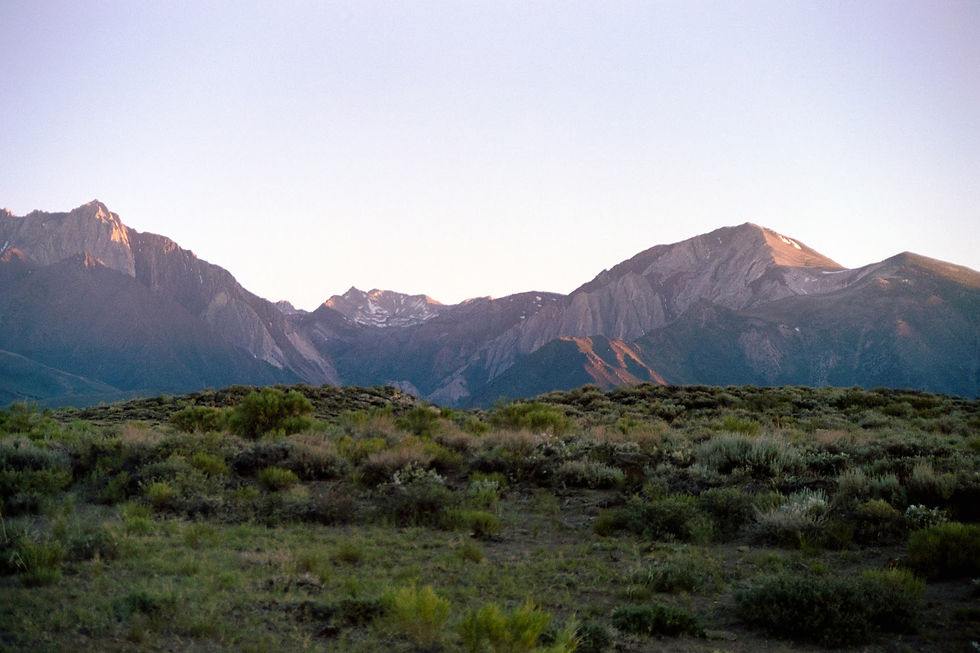 The Eastern Sierra Mountains