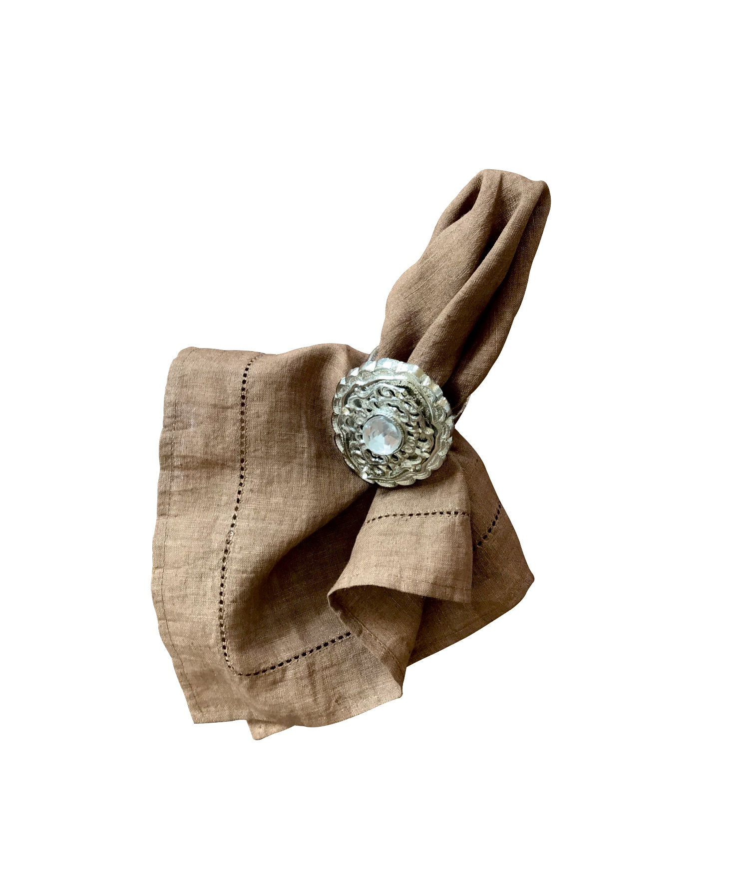 Artesa Studio Hemstitched Linen Dinner Napkin - Set of 4