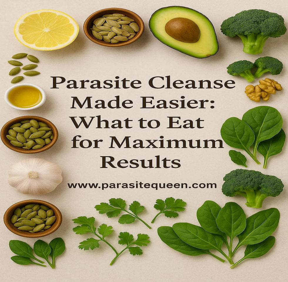 An Extensive List of Foods That Support Both Your Immune System and Your Parasite Cleanse.
