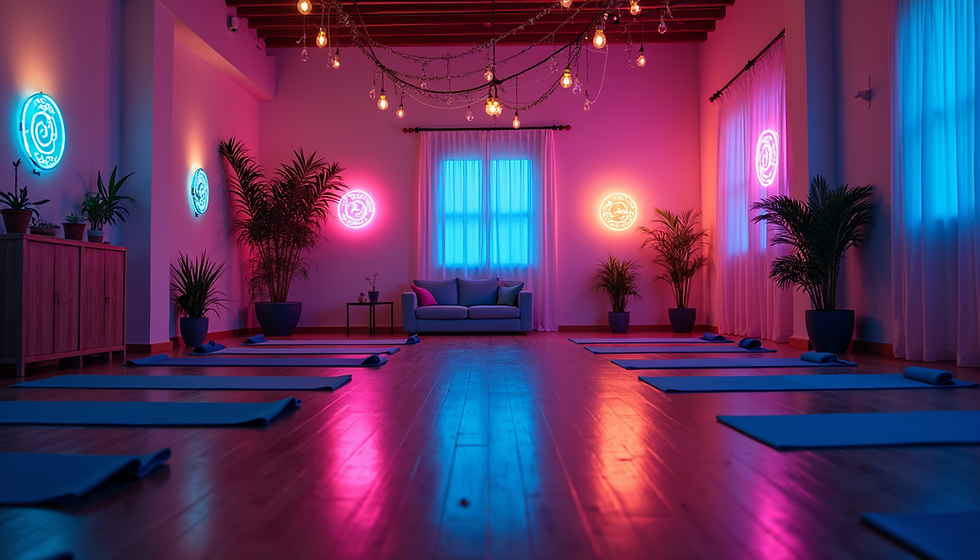 Experience the Energy of Blacklight Yoga!