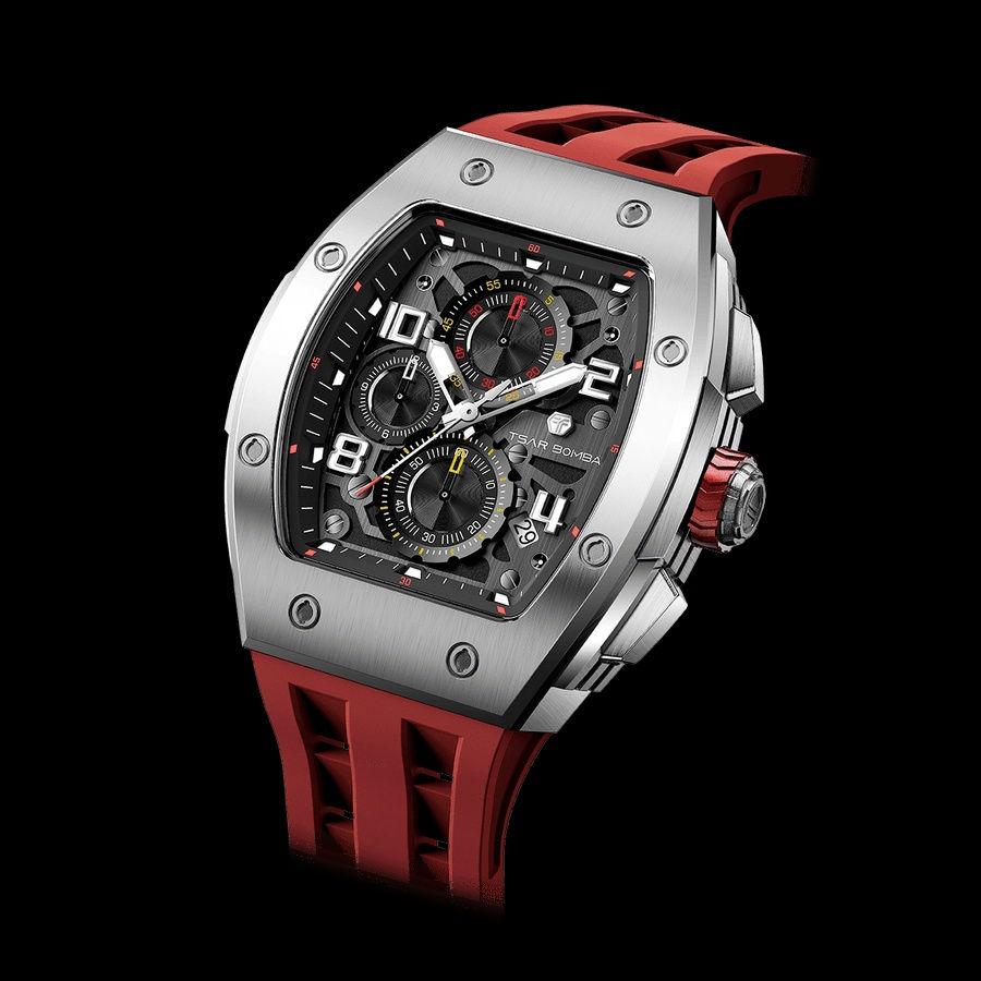 TSARBOMBA TB8224Q （SILVER/RED)
