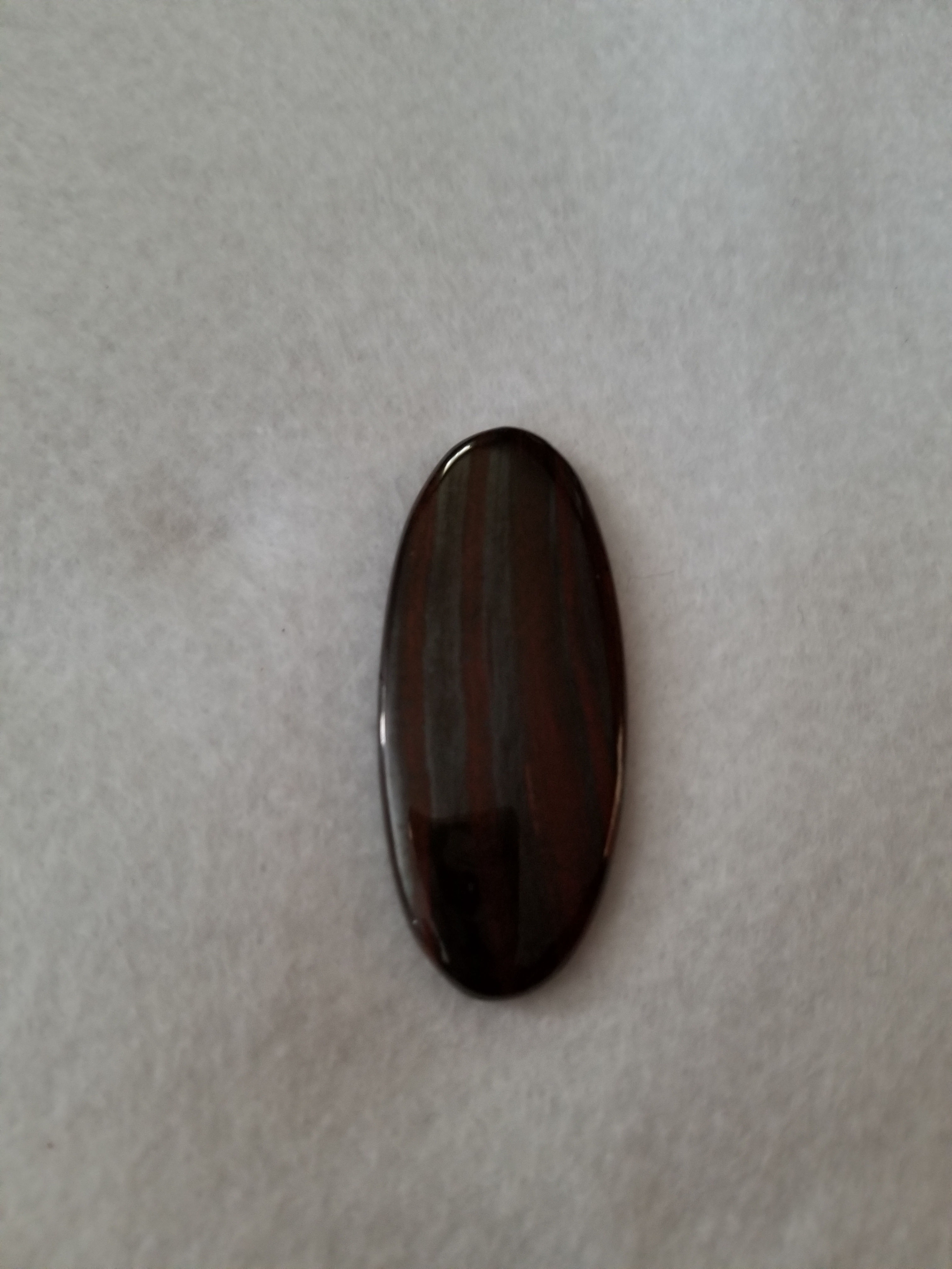 This is a pendant sized Genuine Iron Tiger cabochon. Total weight is 15 grams.  