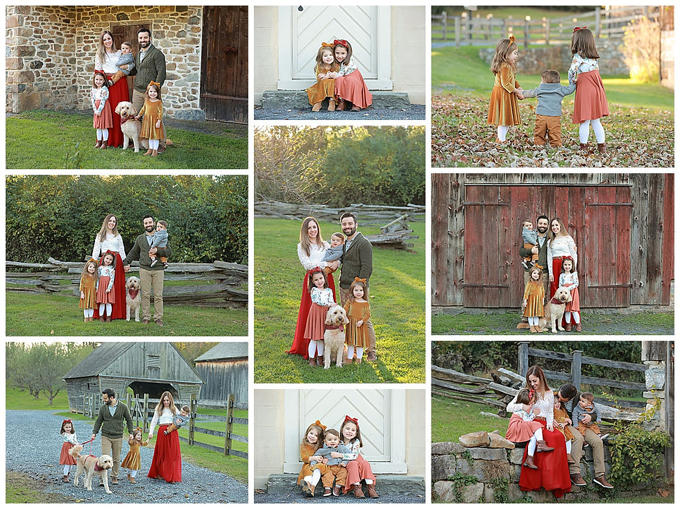 full family outdoor session