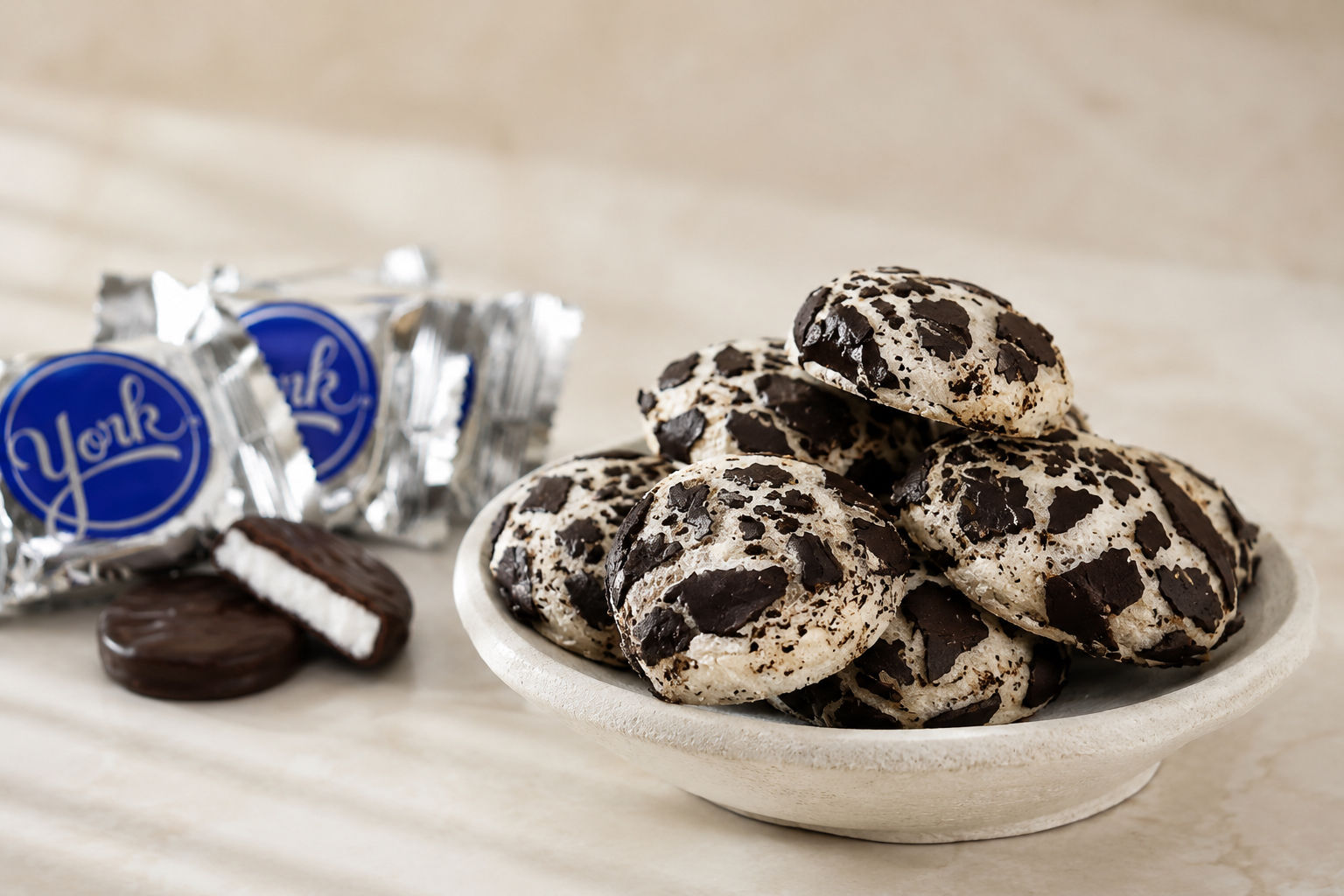 Freeze-Dried Peppermint Patty Bites