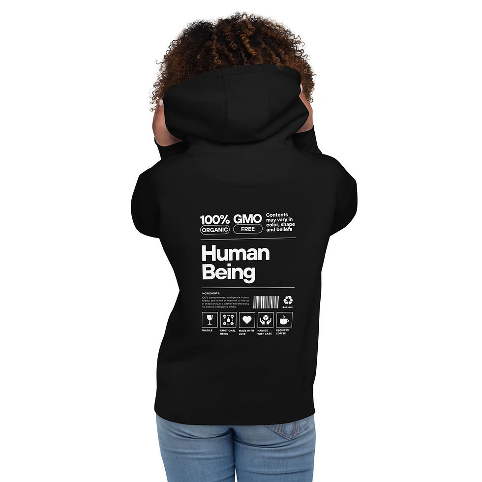Thumbnail: GMO Free Human Unisex Hoodie