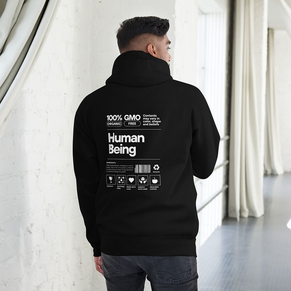 Thumbnail: GMO Free Human Unisex Hoodie