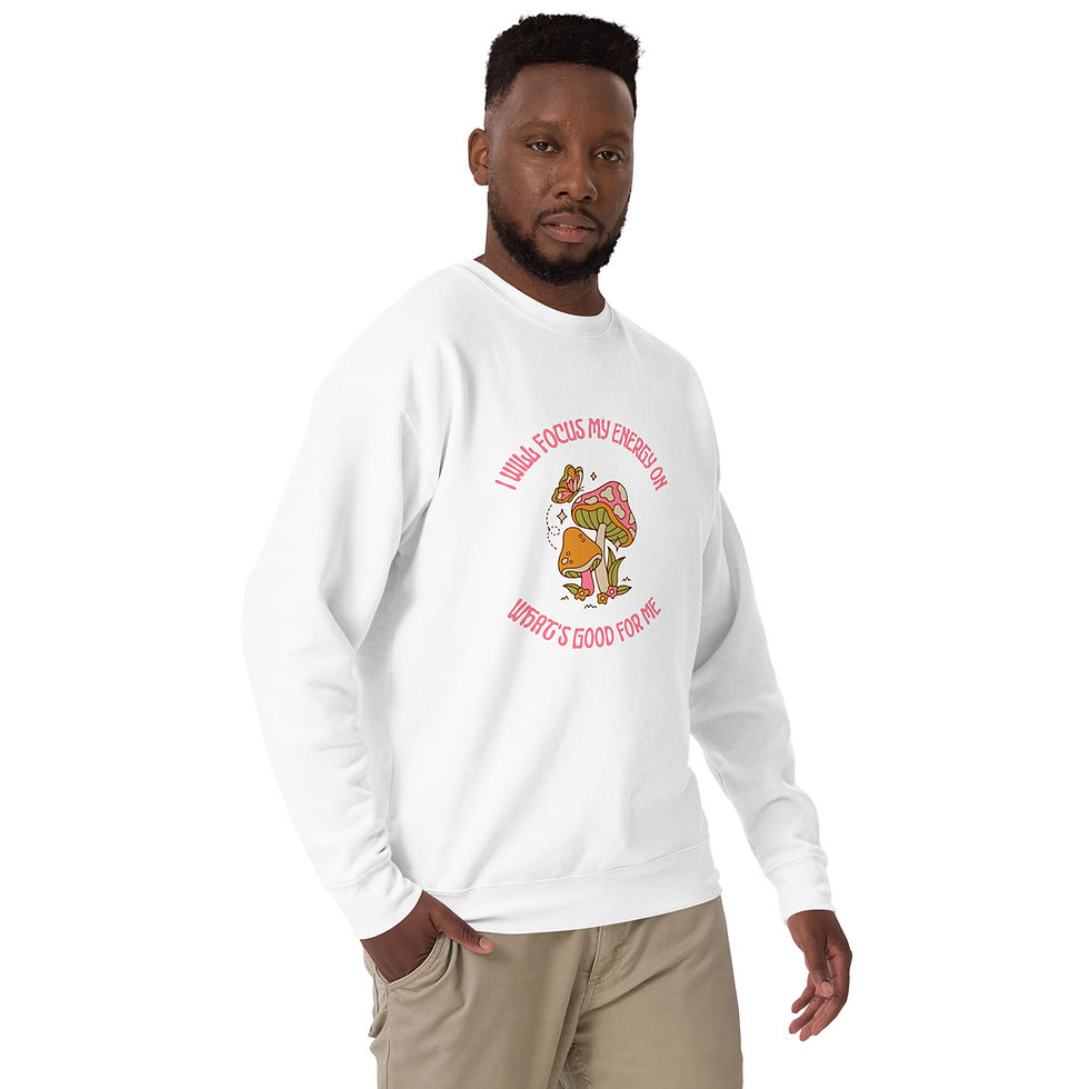 섬네일: Focus My Energy Unisex Premium Sweatshirt