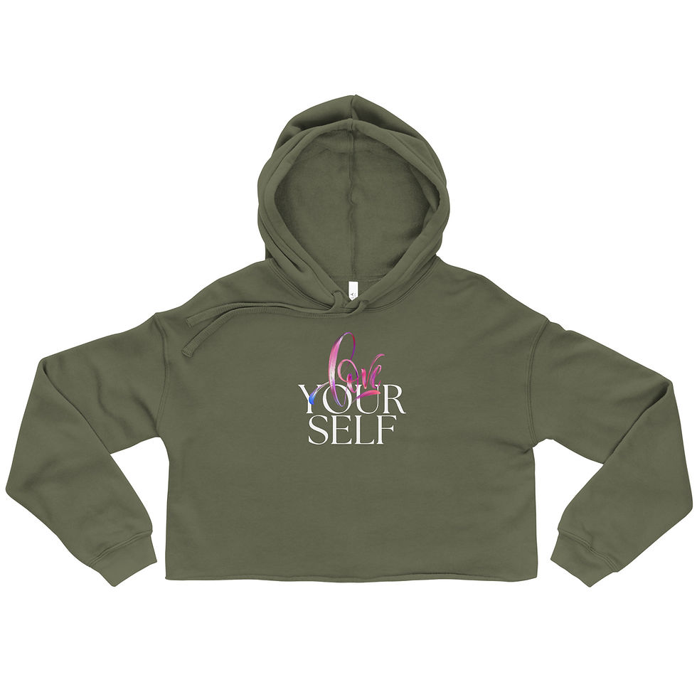 Miniaturbild: Love Yourself Crop Hoodie