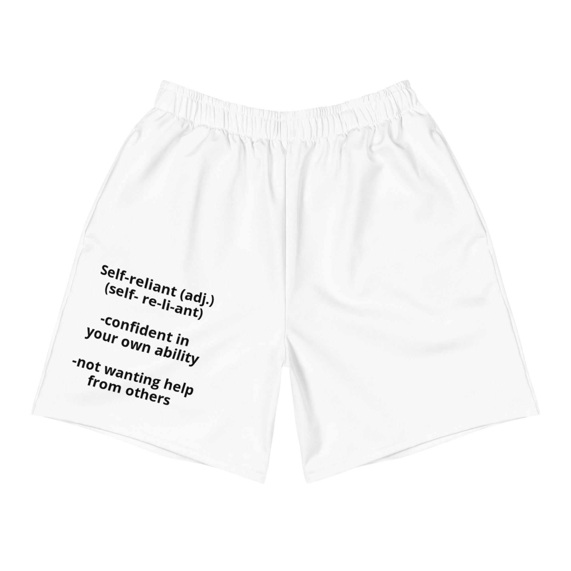 "Self Reliant" OAKED by BL Men's Recycled Athletic Shorts