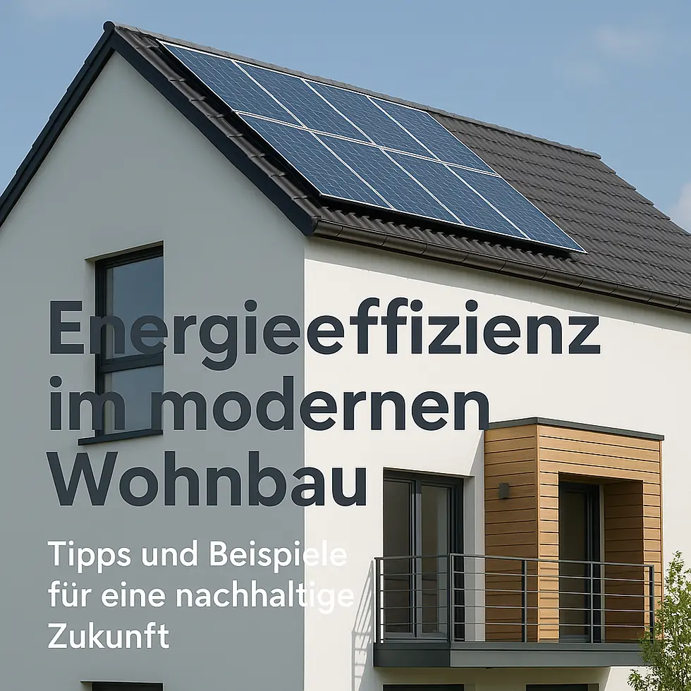 Energieeffizienz im modernen Wohnbau