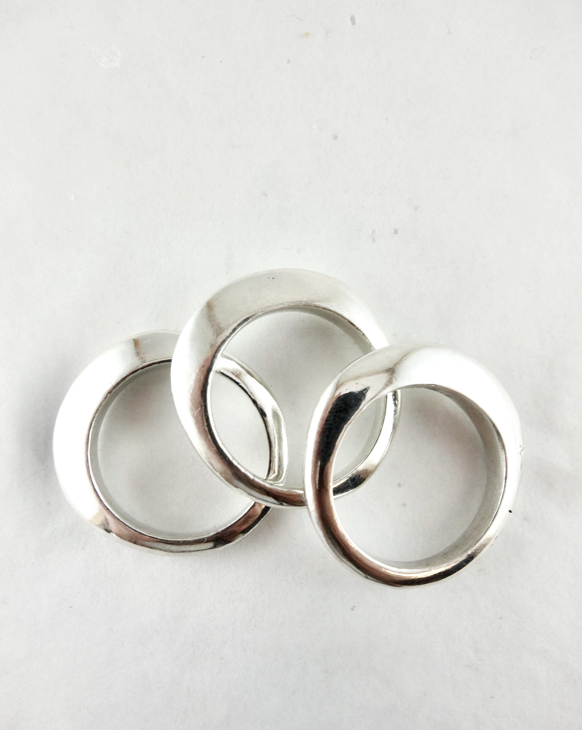 Crescent Silver stacking ring
