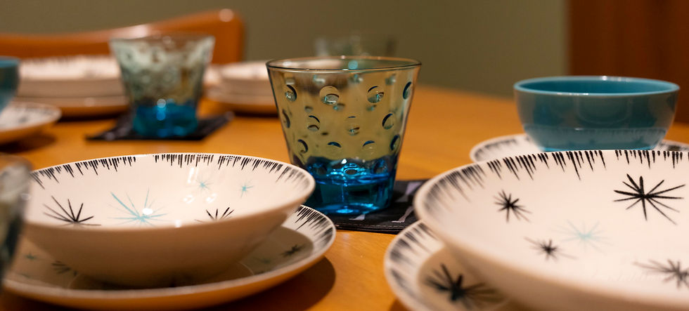 Thumbnail: Homer Laughlin China Star-Brite Dura Print table