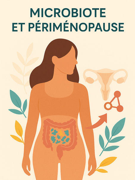 🌿 Microbiote et périménopause : pourquoi l’intestin influence vos hormones