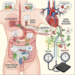 La santé du microbiote a un lien avec la tension artérielle