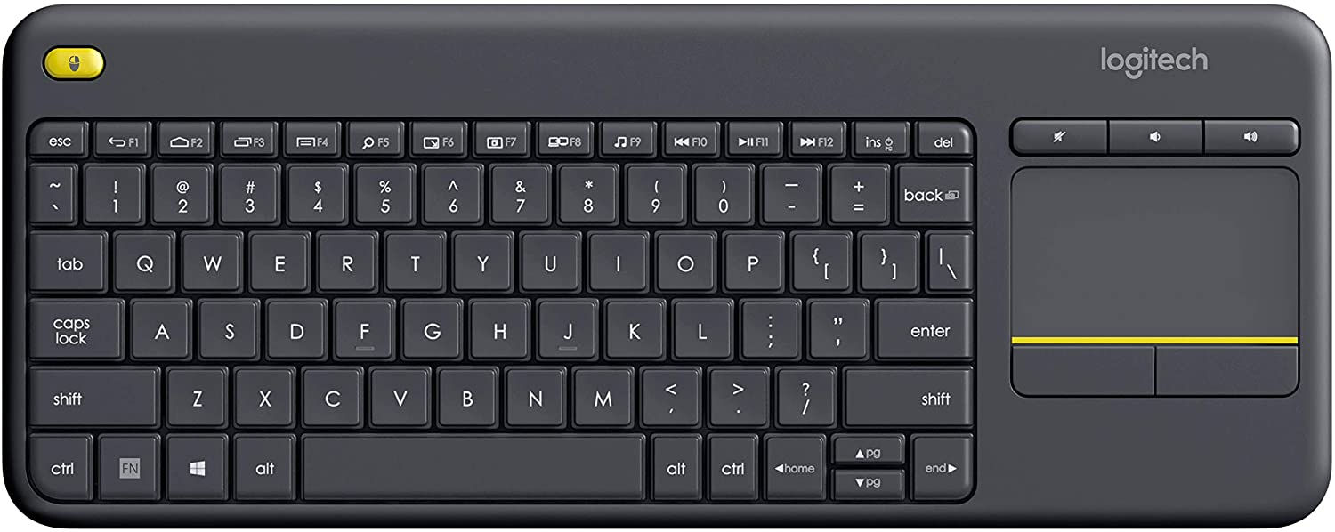 Logitech Wireless Touch Keyboard K400 Plus HTPC Keyboard for PC connected TVs