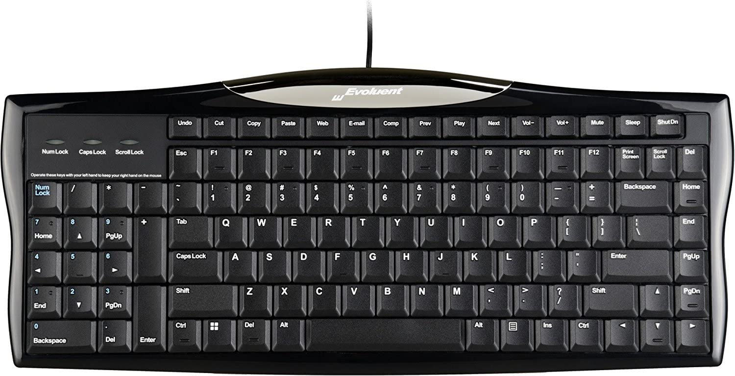 Evoluent Keyboard R3K Reduced Reach Right-Hand Keyboard