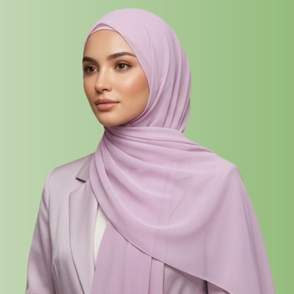 Light Pink Chiffon Georgette Hijab