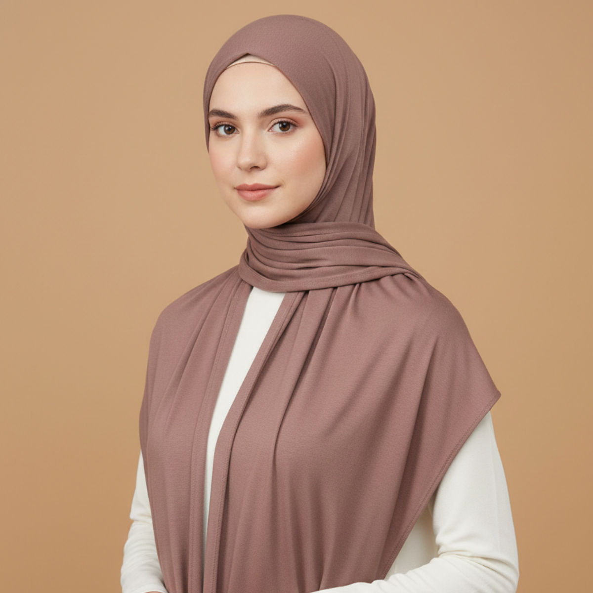 Muted Mauve Jersey Hijab