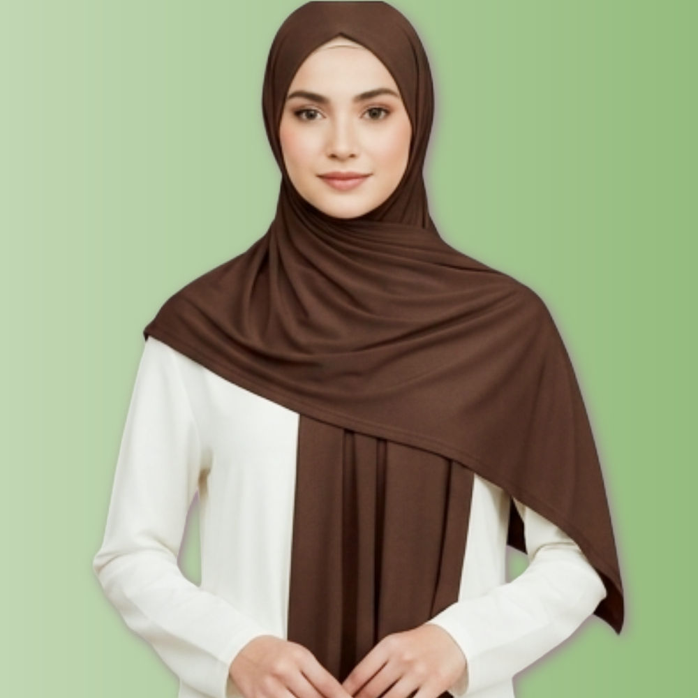 Brown Coco Chiffon Hijab