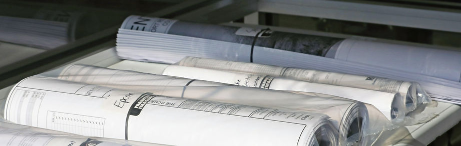Contractor prints ready for pick up