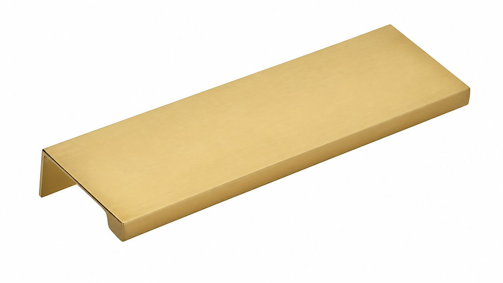Satin brass edge pull 