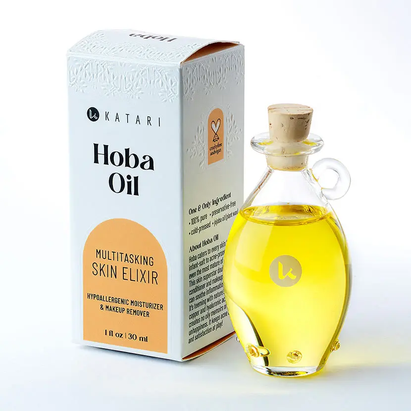 1 oz Hoba Oil, multi-use jojoba oil for skin, hair, lips, and body, Transcendence Skin