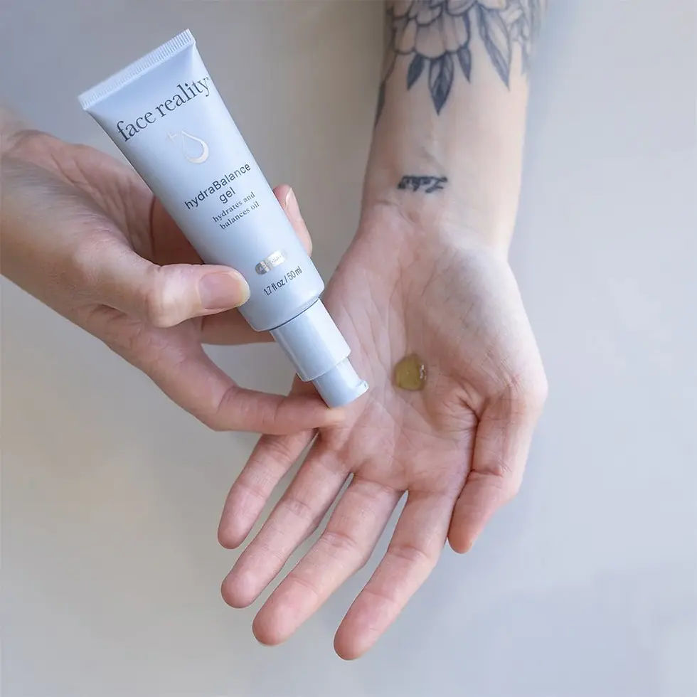 Face Reality HydraBalance Gel 1.7 oz, soothes and replenishes without clogging pores, Transcendence Skin