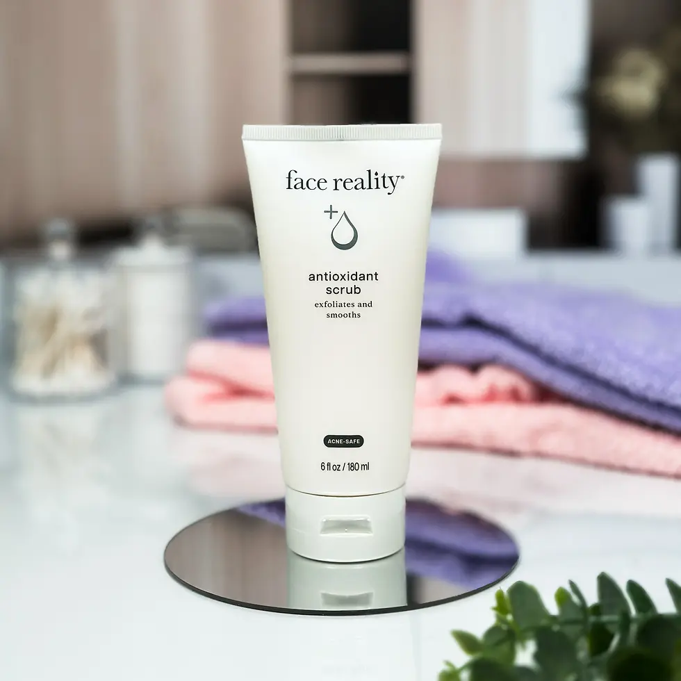 6 oz Face Reality Antioxidant Scrub, antioxidant-rich facial exfoliant with mushroom extract – Transcendence Skin