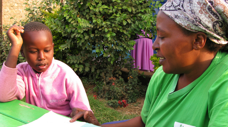 african girl with older women