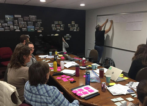 DSI Advisory Working Group members working to develop training curriculum