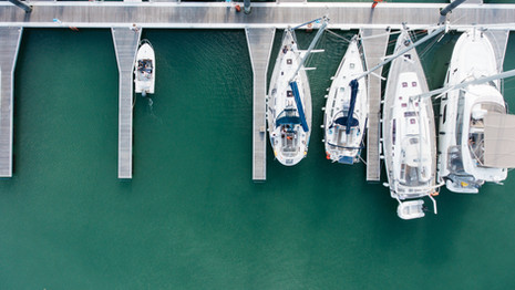 Aerial Photo of a Marina