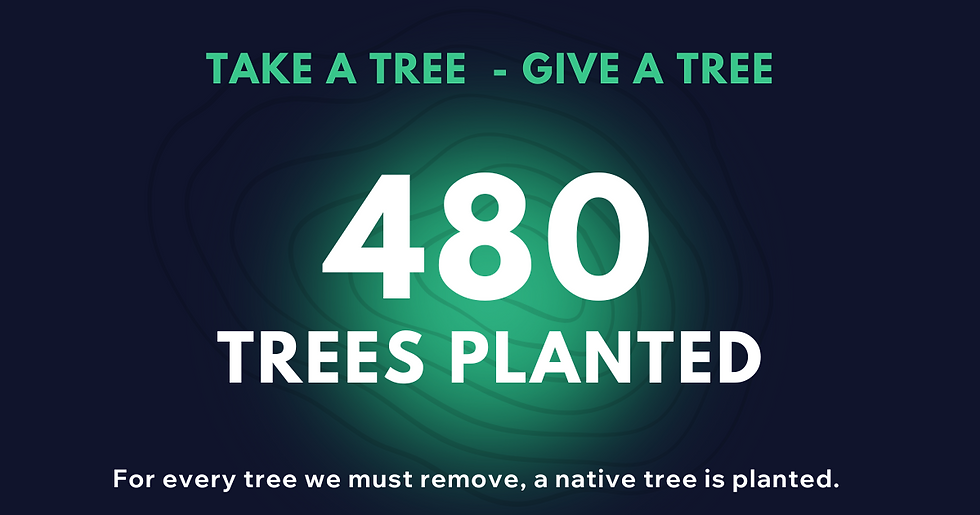 urban arborists reforestation program august 2025 480 native trees