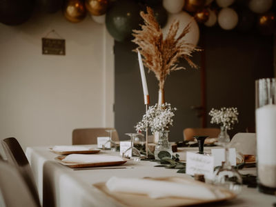 Baptême table 2022 crée par LVB La vie est belle officiante de cérémonie laïque et décoratrice en Alsace