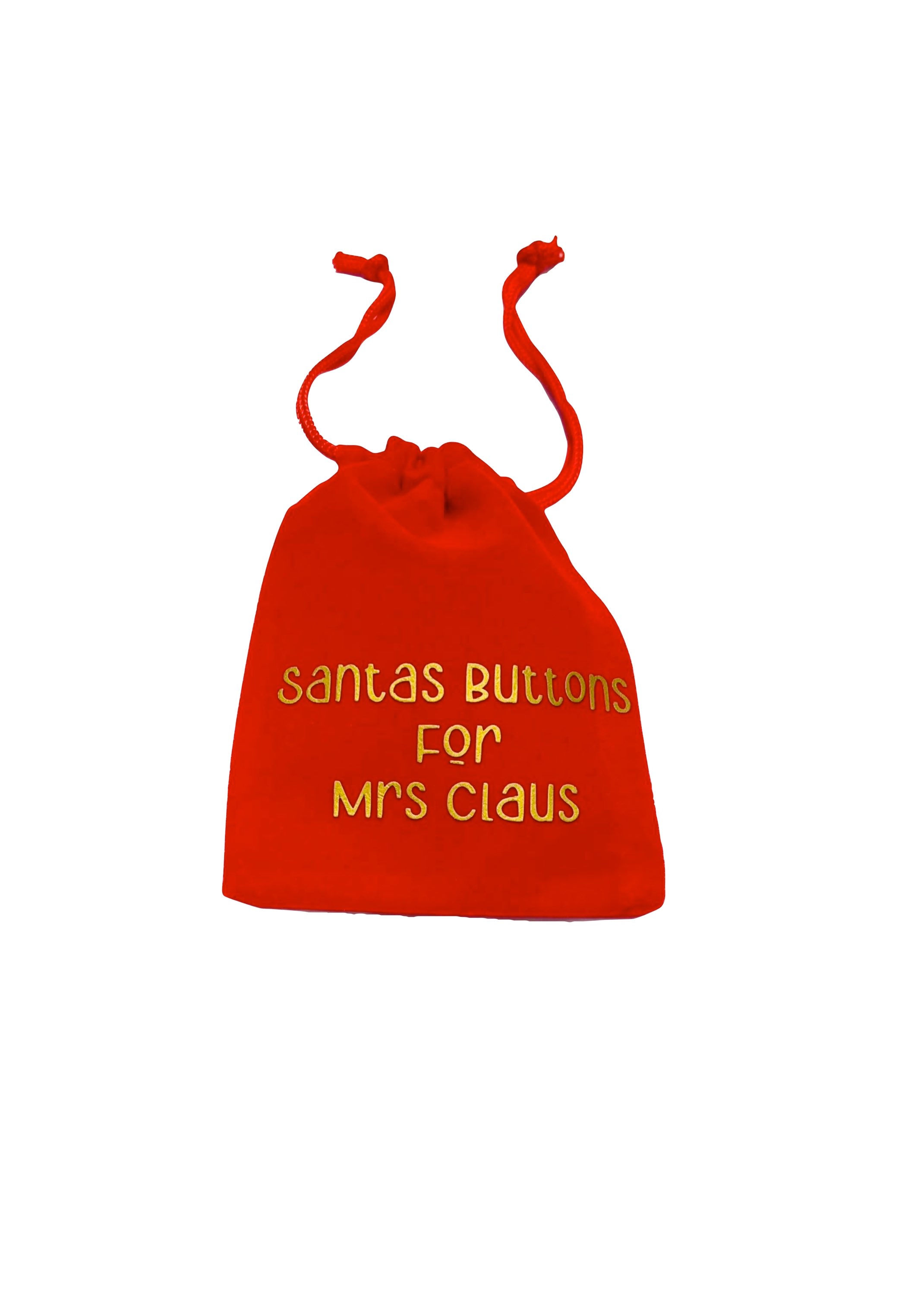 Mrs Claus Button Pouch