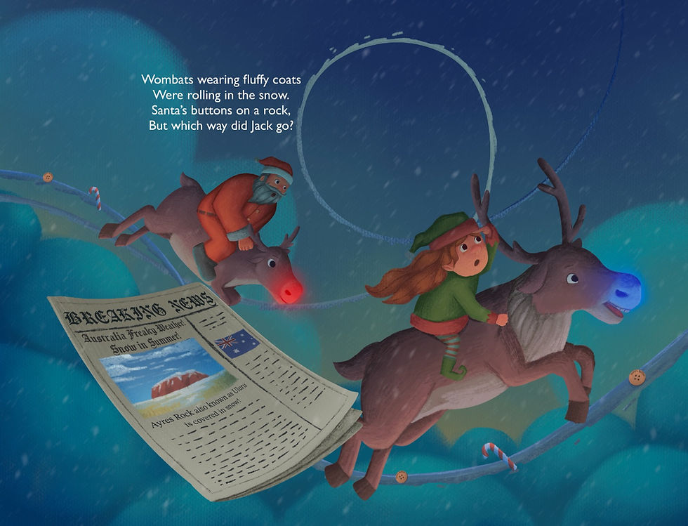 Thumbnail: The ELF.B.I and The Search For Santa’s Sleigh (1x Free Button Per Book)