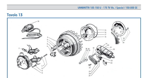Lambretta series 3 flywheel