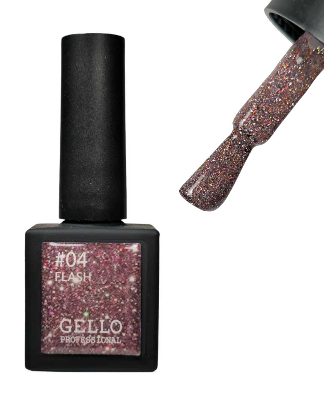 לק ג׳ל ג׳לו 8 מ״ל - גוון 04 Gello FLASH פלאש ורוד בהיר צבעוני