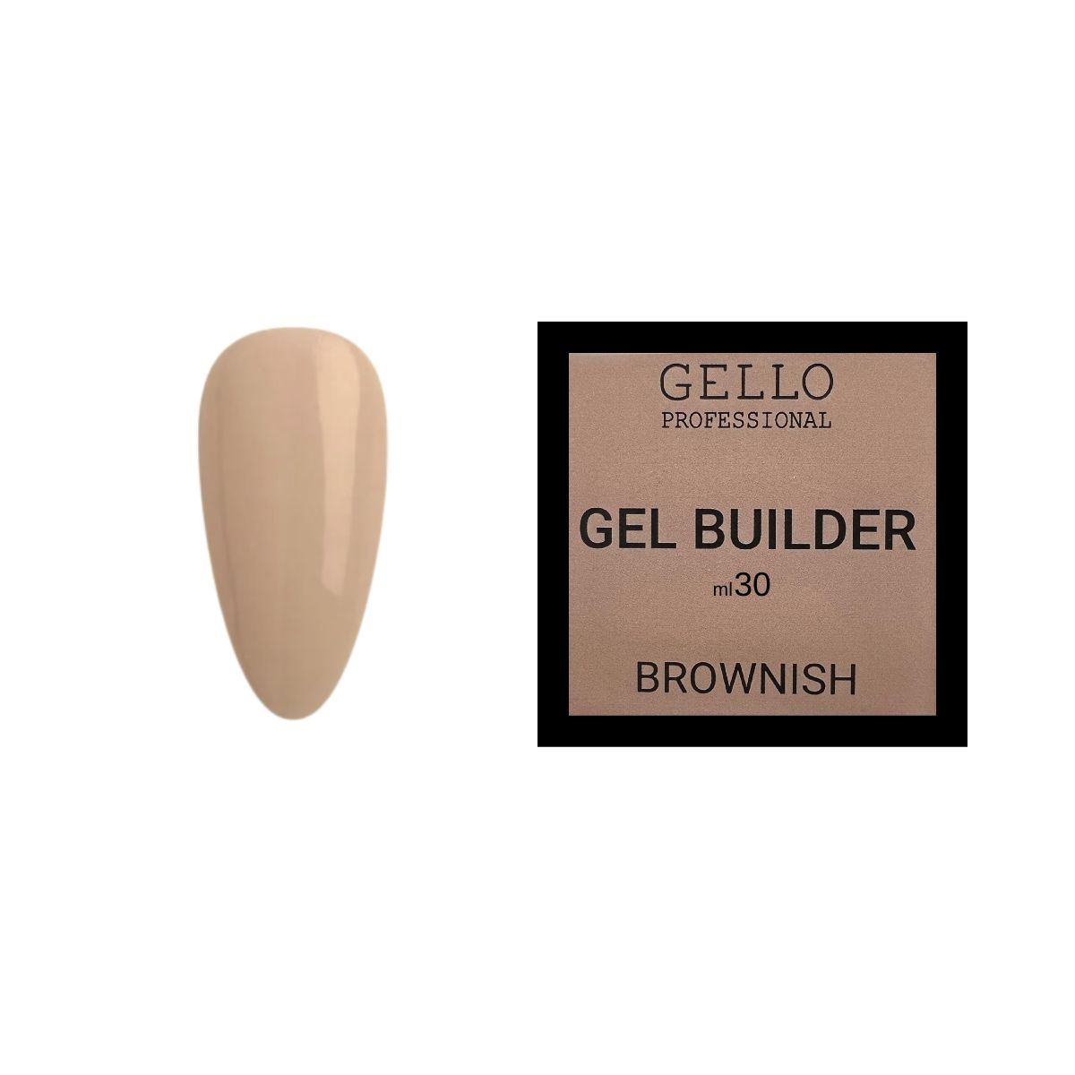 ג׳ל בנייה gello 30 מ״ל -brownish