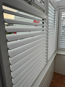 Perfect fit shutters in a conservatory 