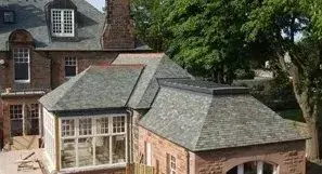 New roof laid on an orangery