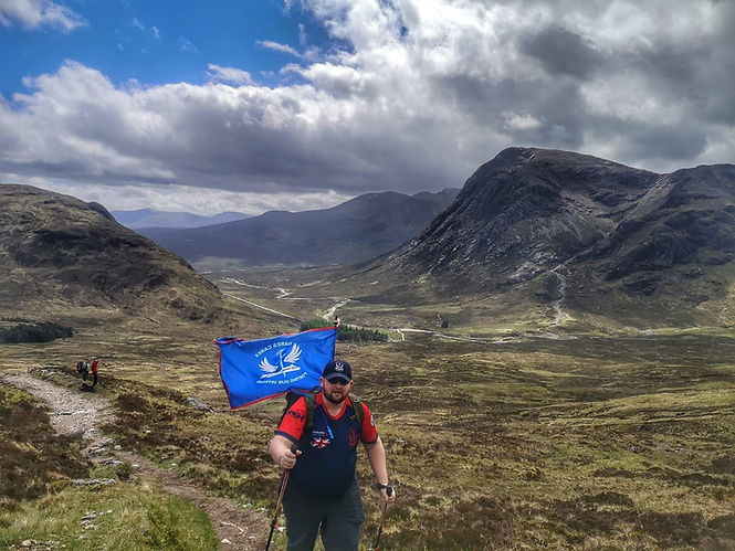 Flying the flag in the mountains