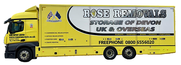Company lorry cut out on white background